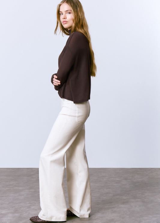 Pantalón culotte bolsillos