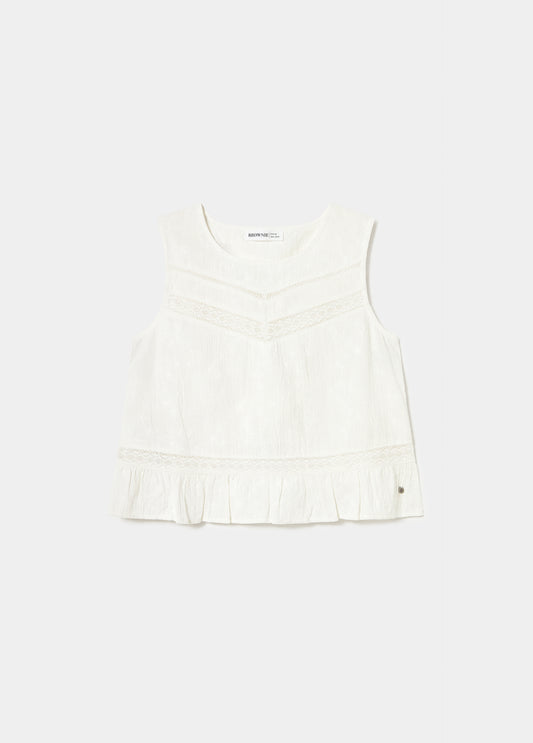 Blusa escote laces