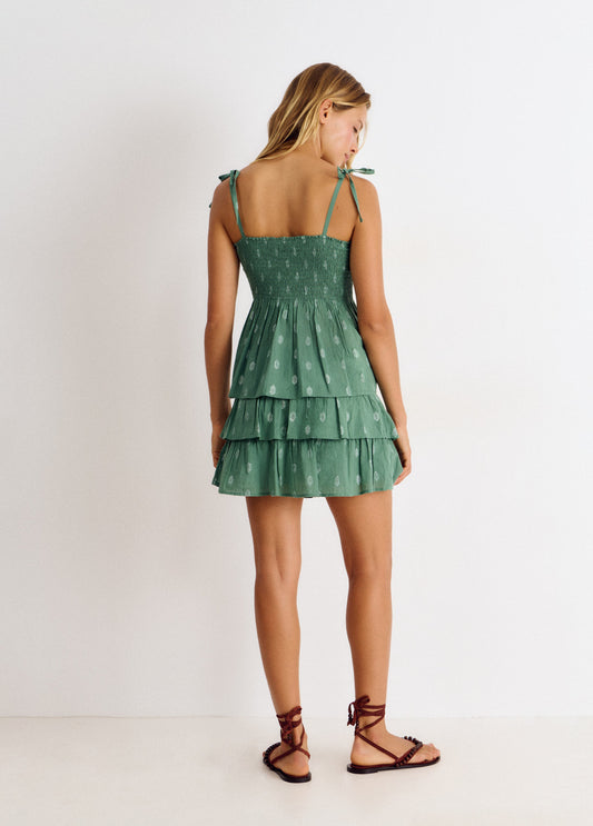 Falda corta smock