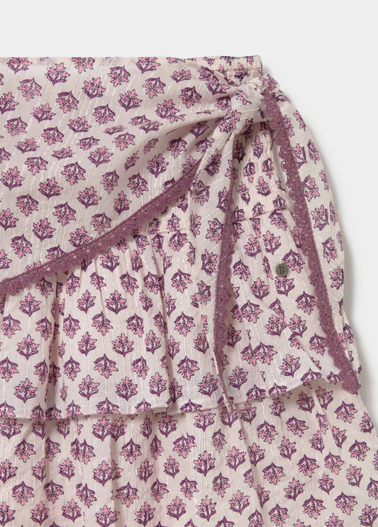Falda corta estampada