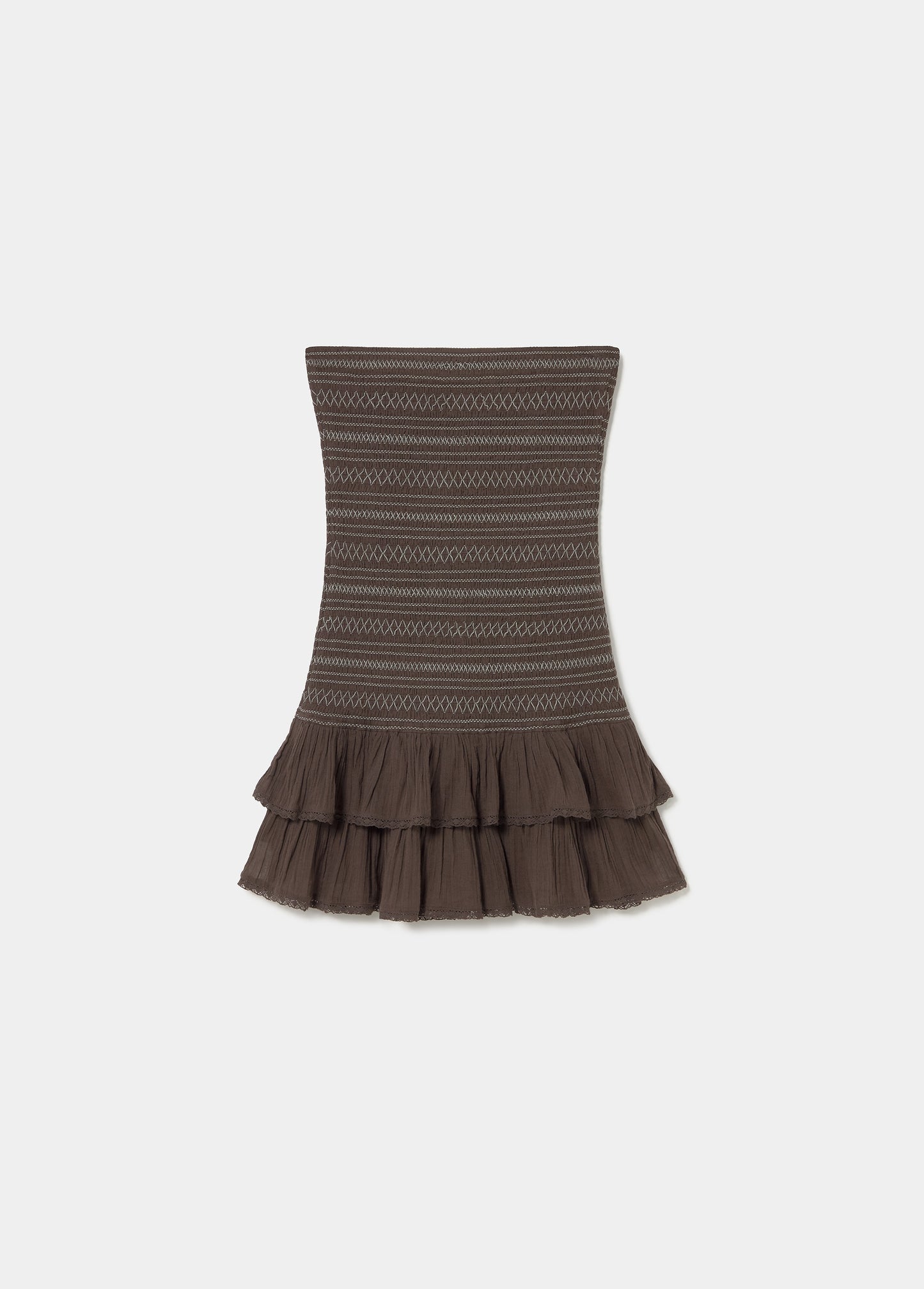 Vestido corto smock