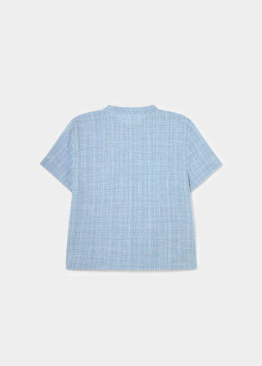 Blusa detalle japonés cuadros