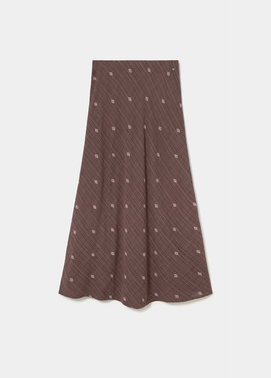 Falda larga bordados