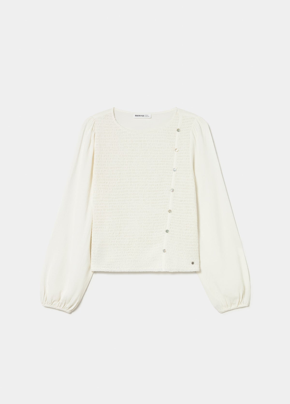 Blusa manga larga smock