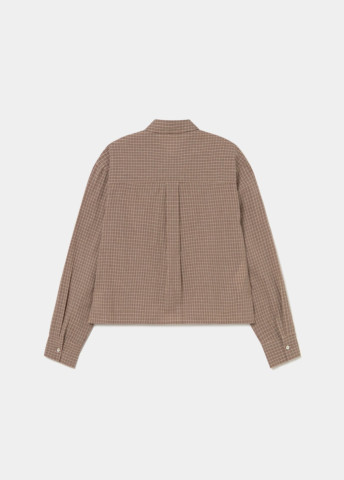 Blusa cropped cuadros