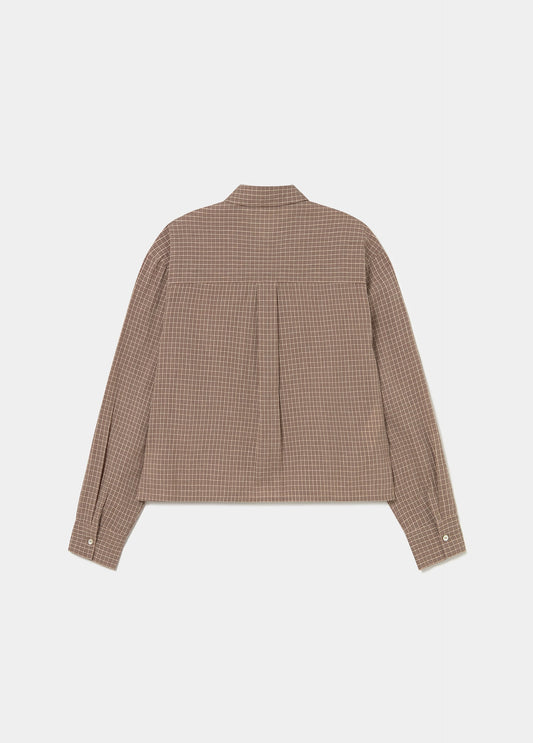 Blusa cropped cuadros