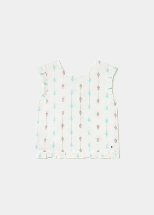 Blusa multiposición bordados