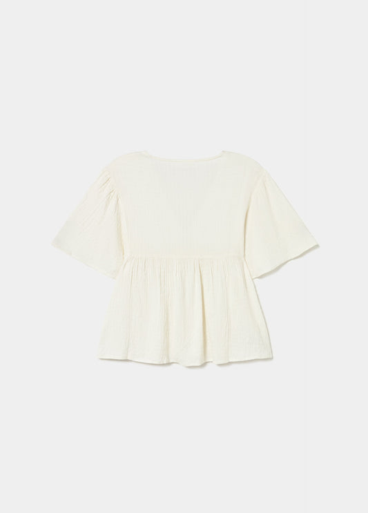 Blusa manga ancha