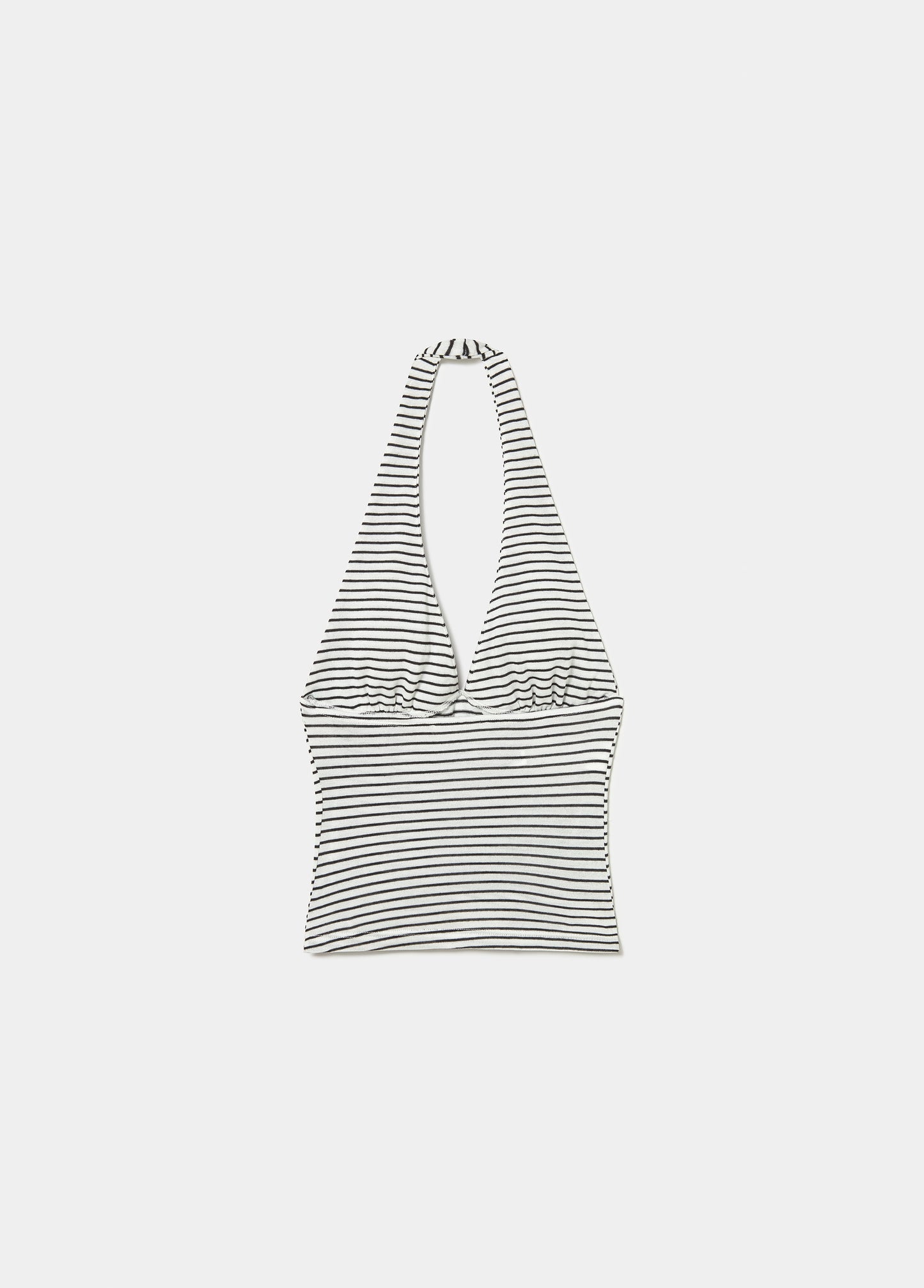 Top halter raya tejida