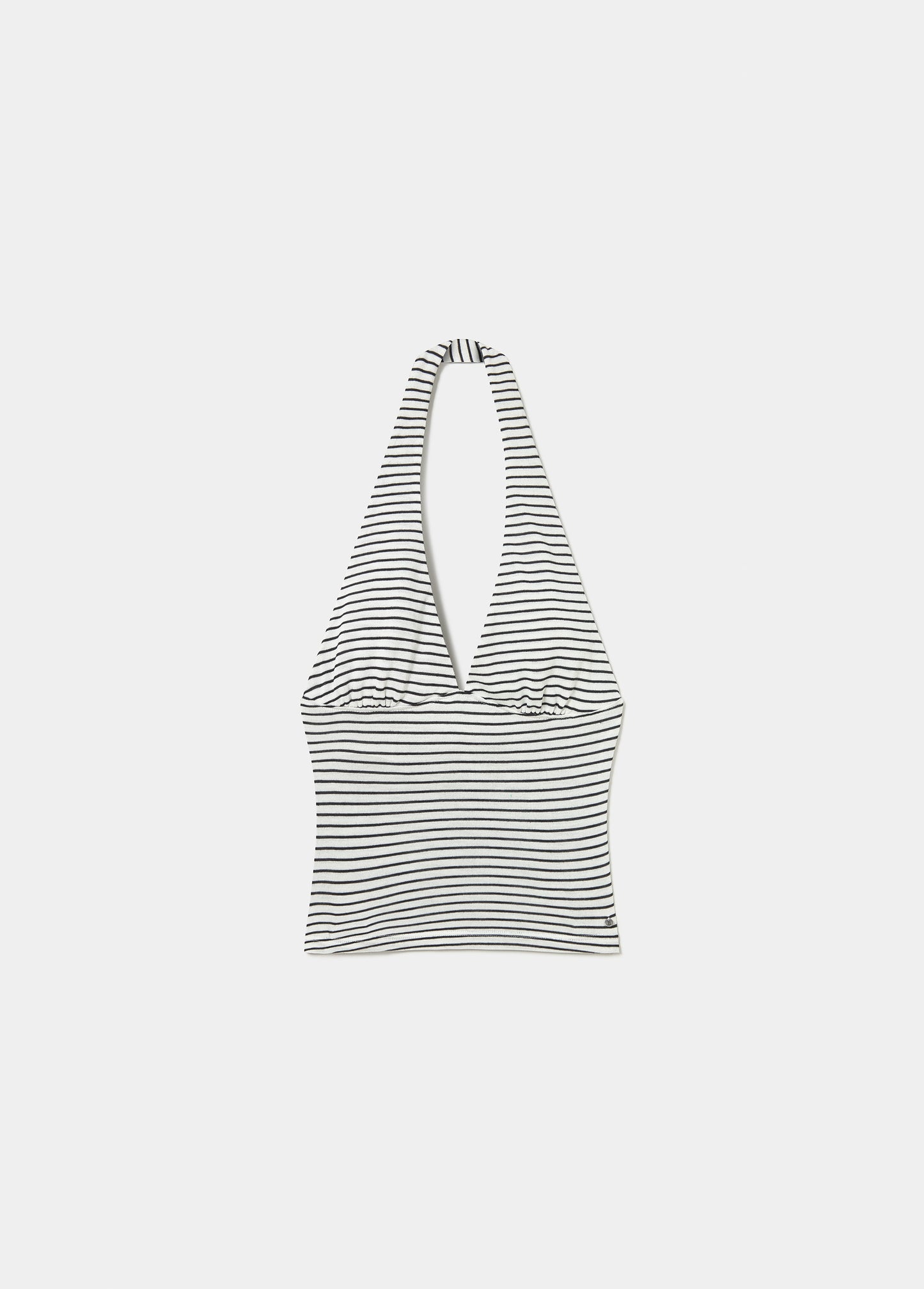 Top halter raya tejida