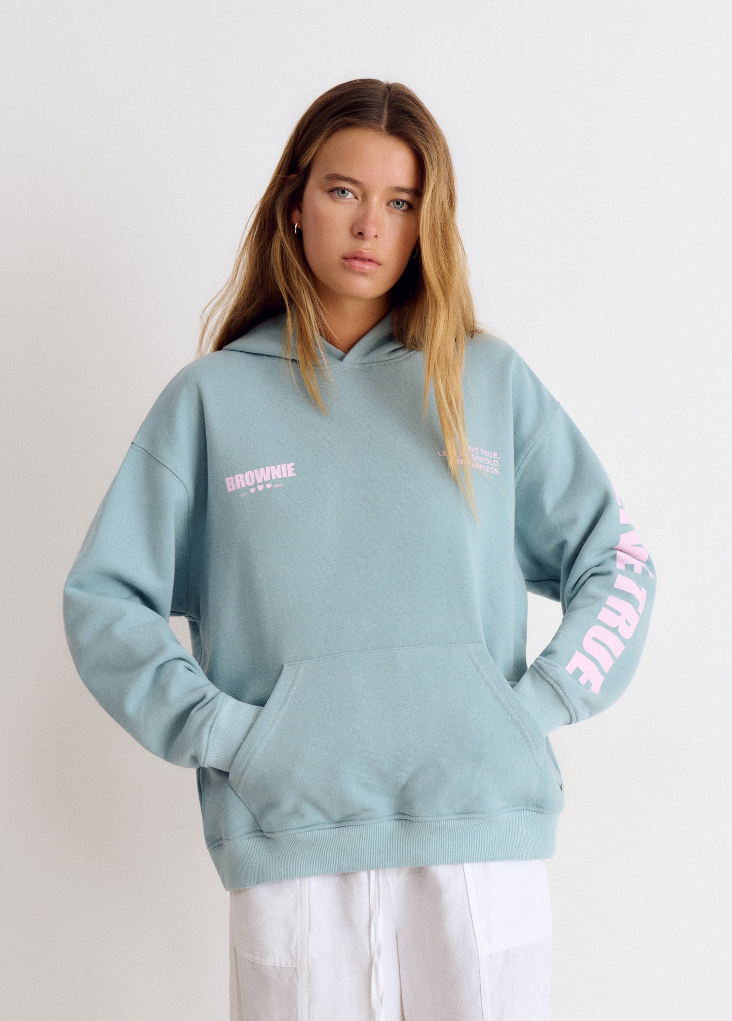 Sudadera oversized lavada y parche