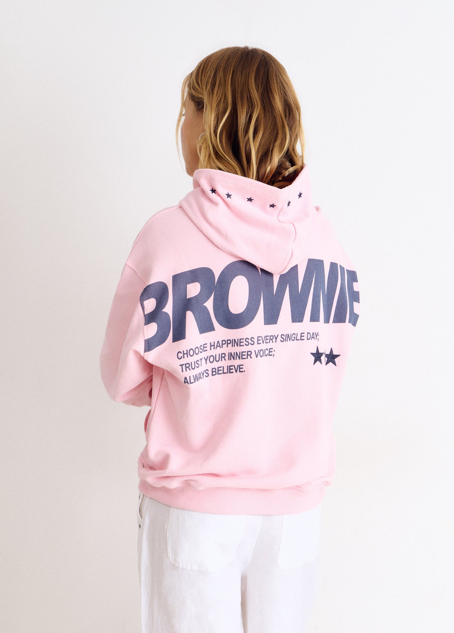 Sudadera capucha brownie estrellas
