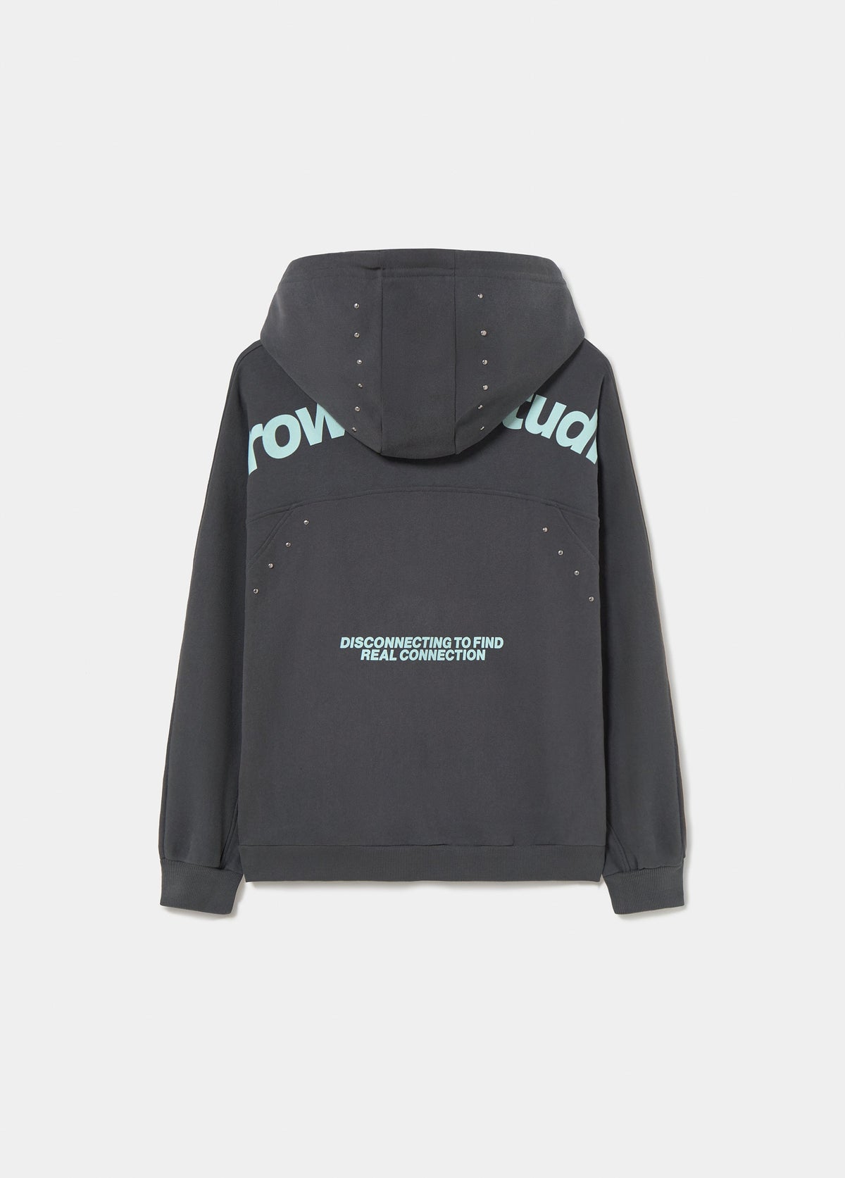 Sudadera capucha tachas