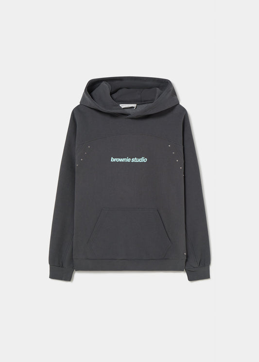 Sudadera capucha tachas