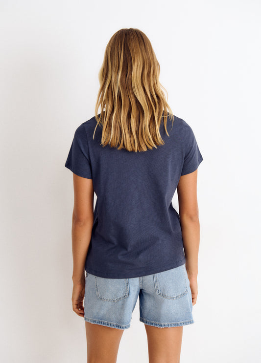 Camiseta corta botones