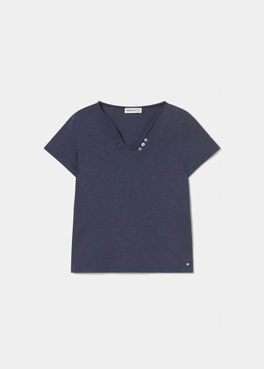 Camiseta corta botones