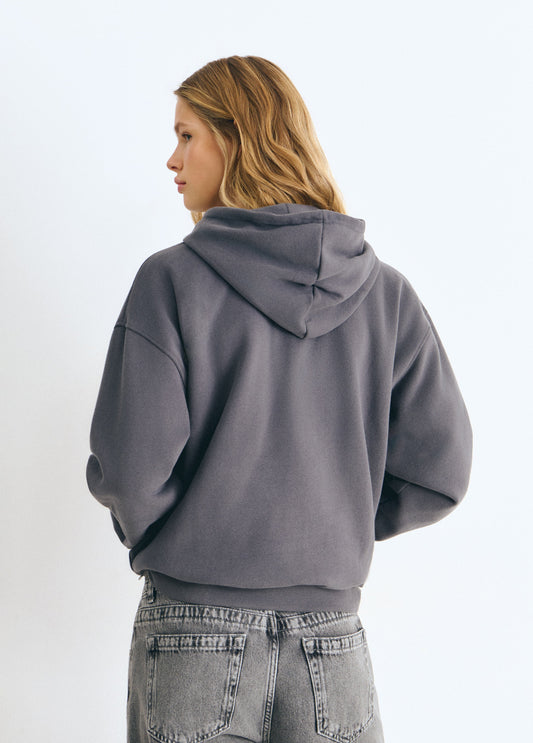 Sudadera capucha print alas