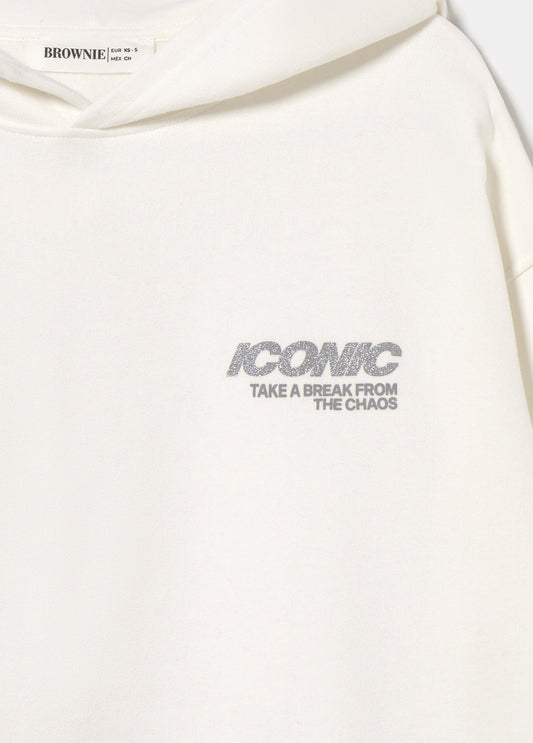 Sudadera capucha alas