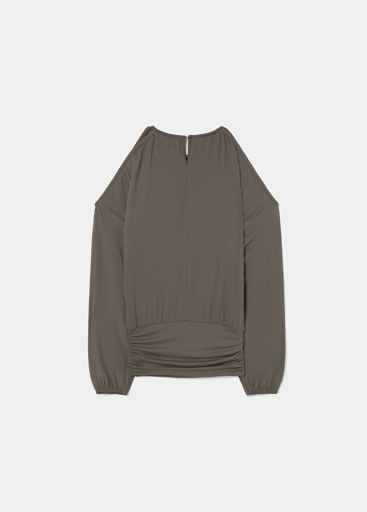 Camiseta viscosa frunce bajo