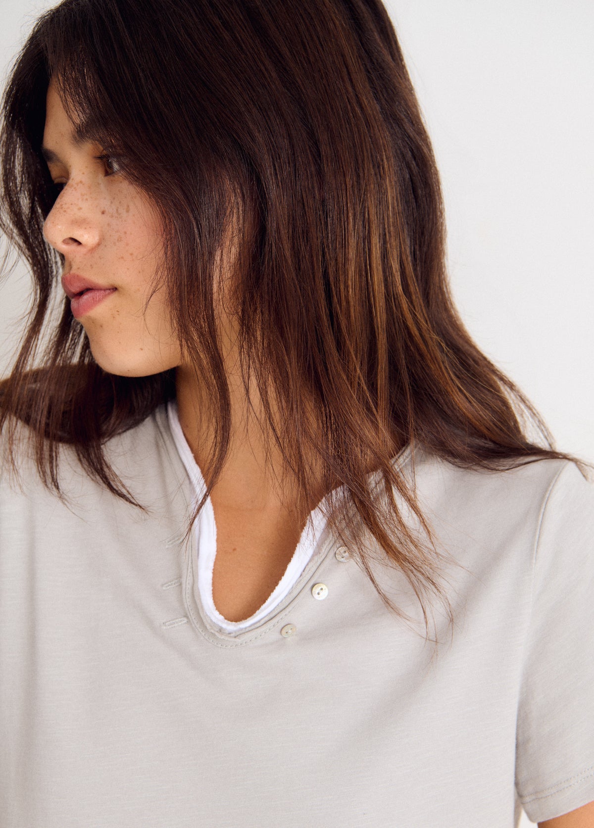 Camiseta botones estrella