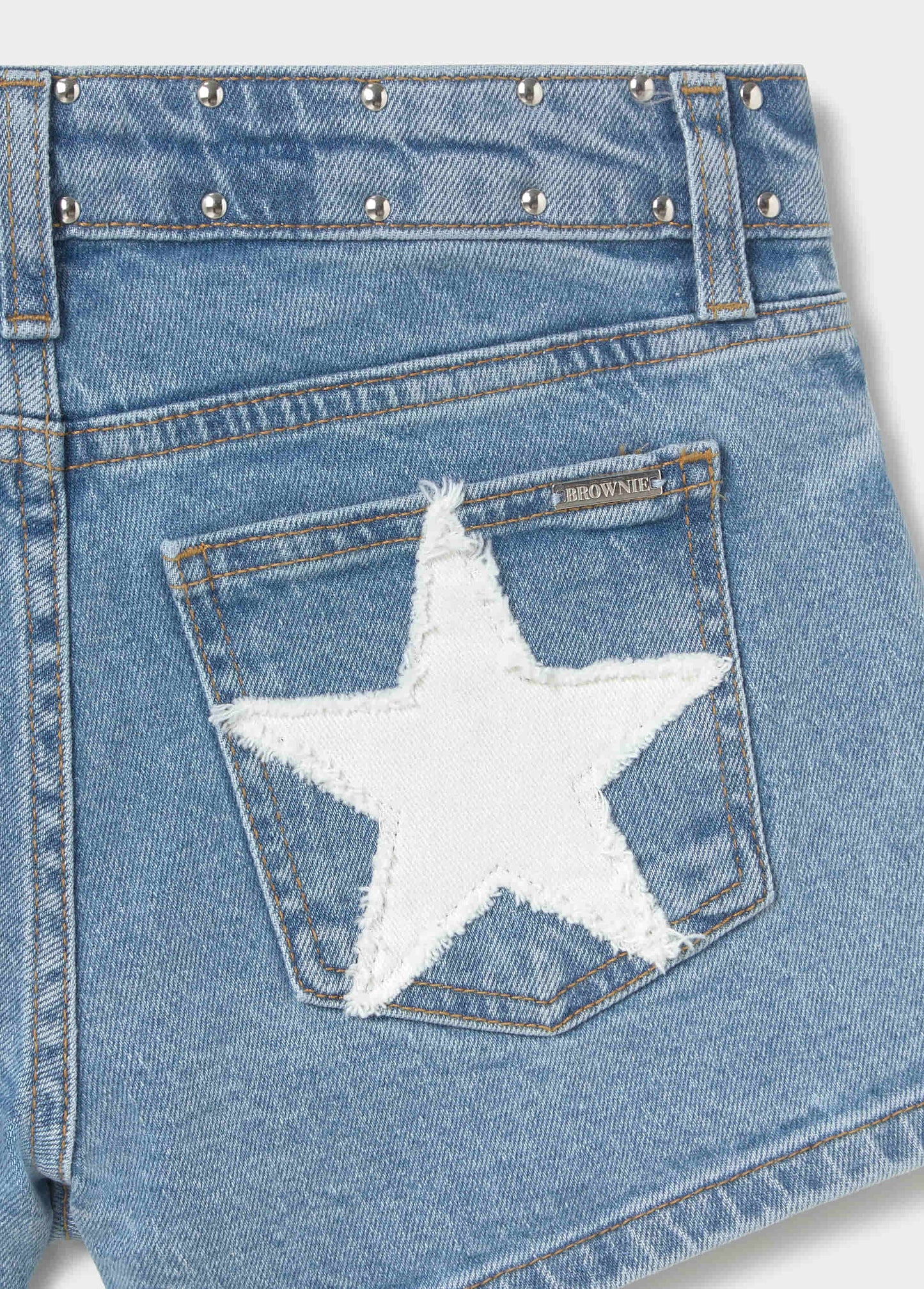 Short tachas con estrellas patch