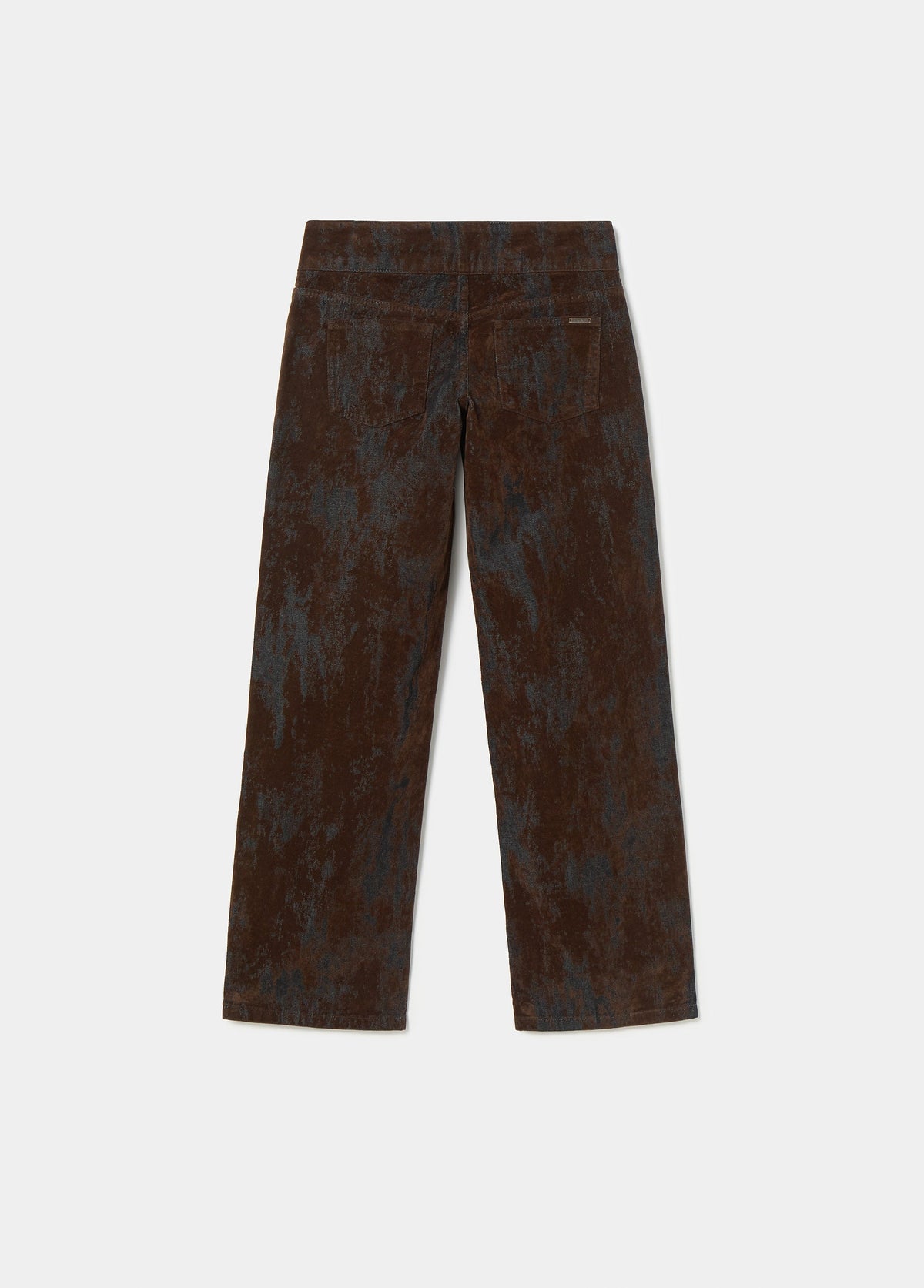 Pantalón flock marrón