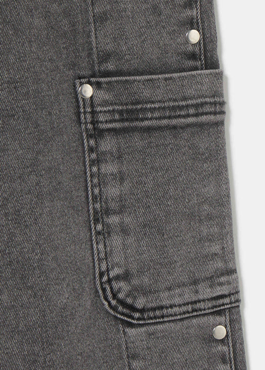 Tejano tachas lateral y bolsillo cargo