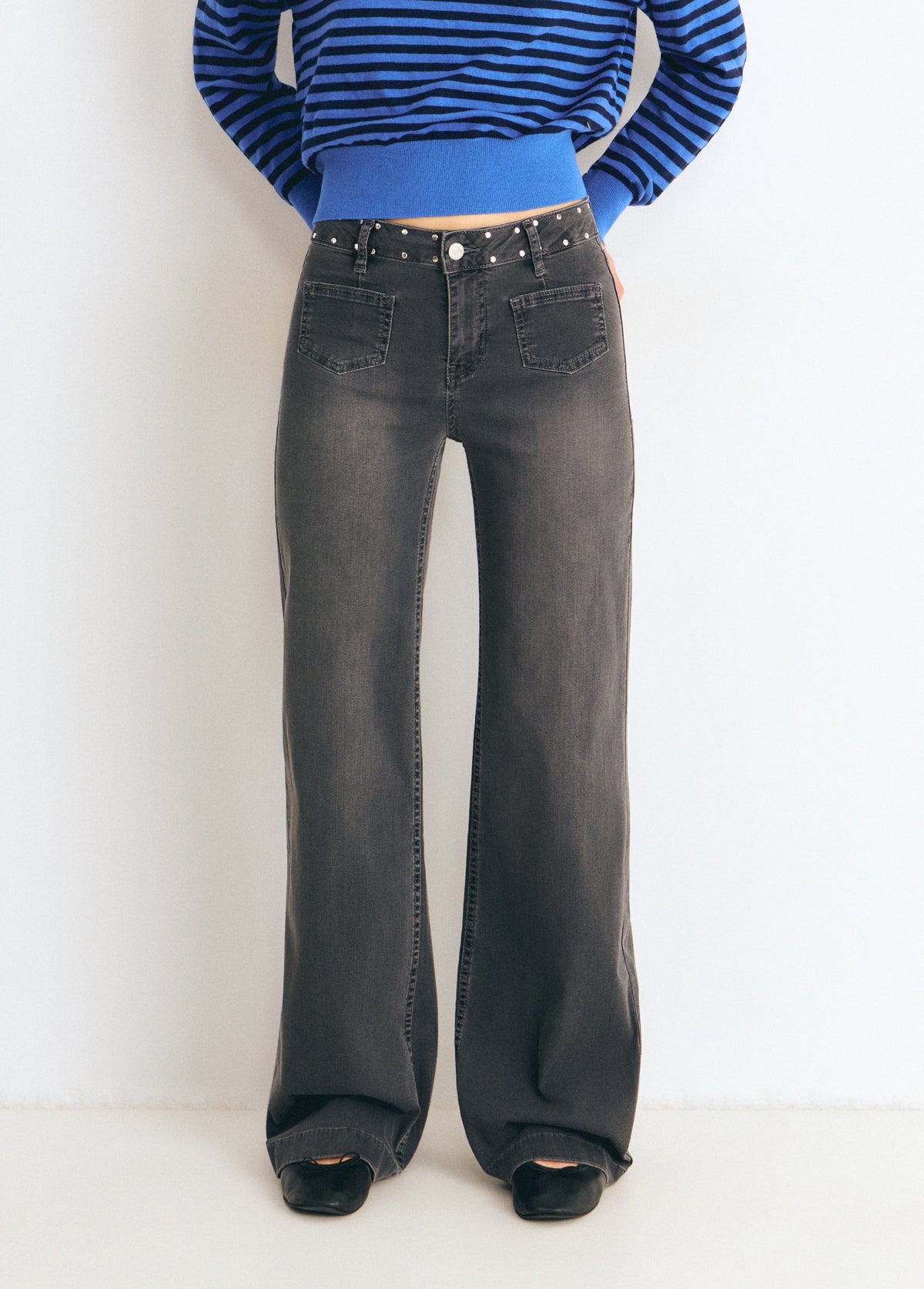 Tejano culotte alas glitter