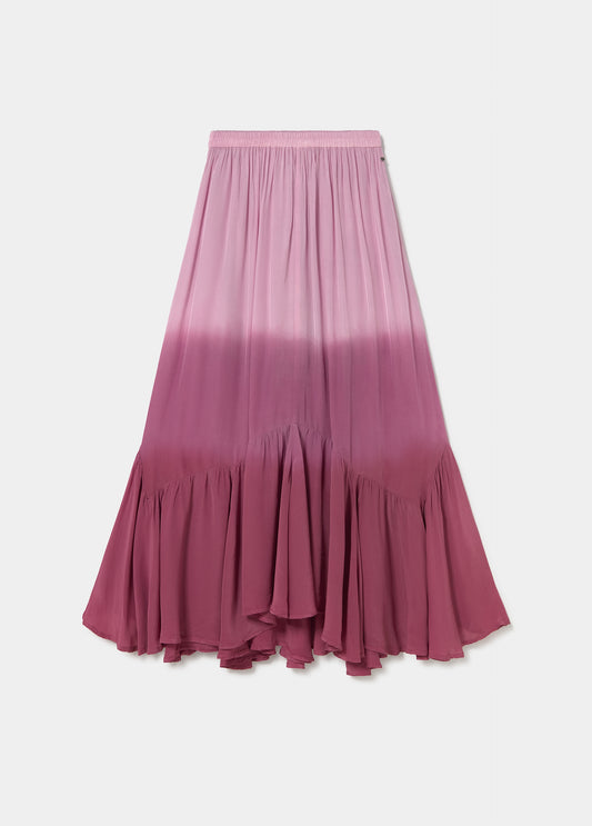 Falda larga tie-dye