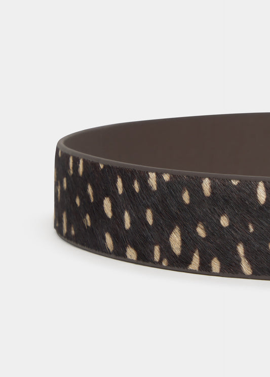 Cinturón piel animal print