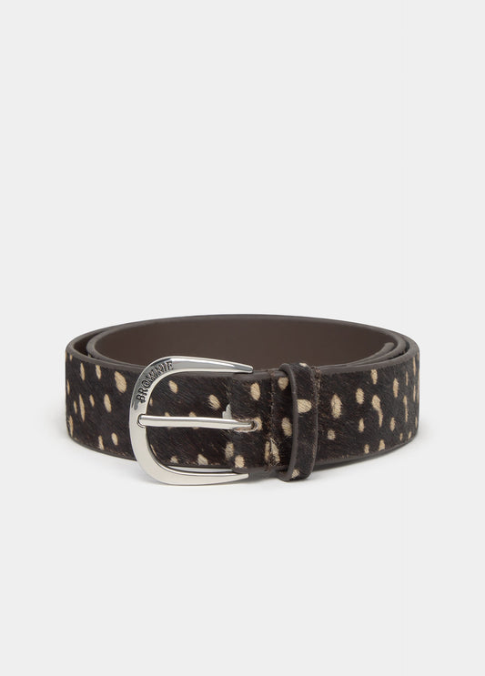 Cinturón piel animal print