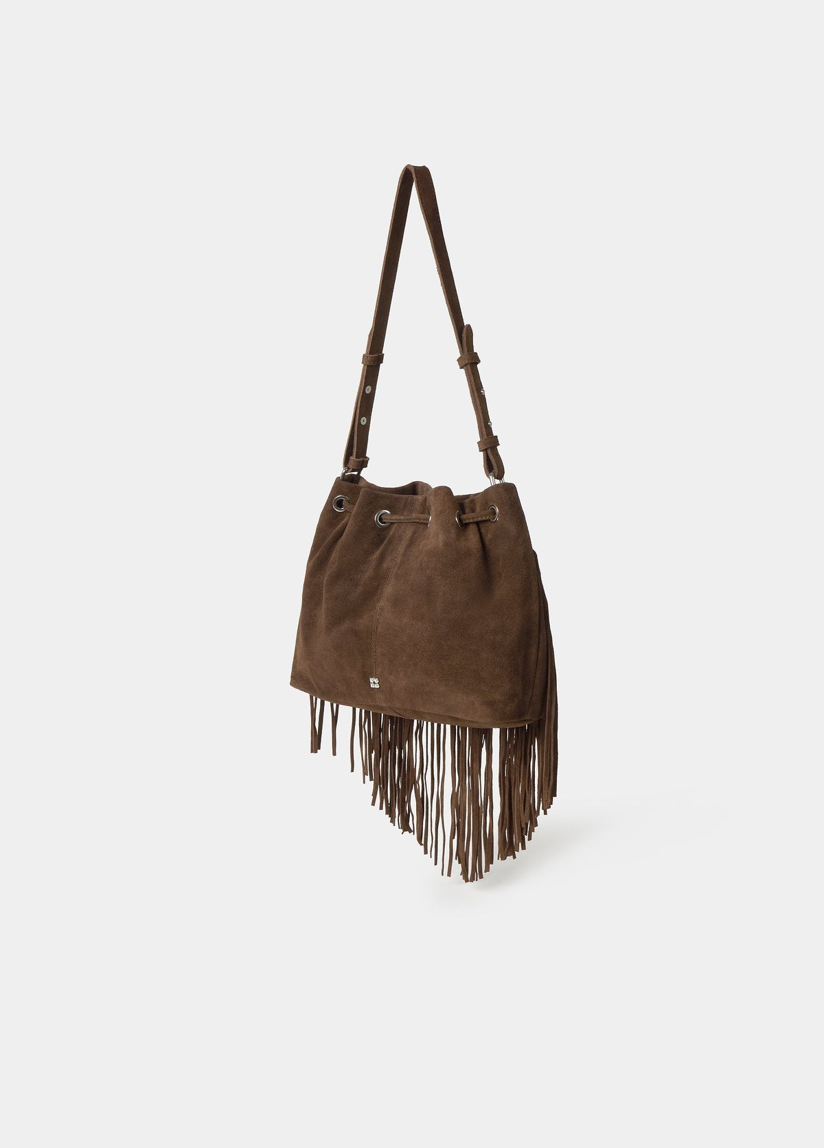 Bolso saco flecos