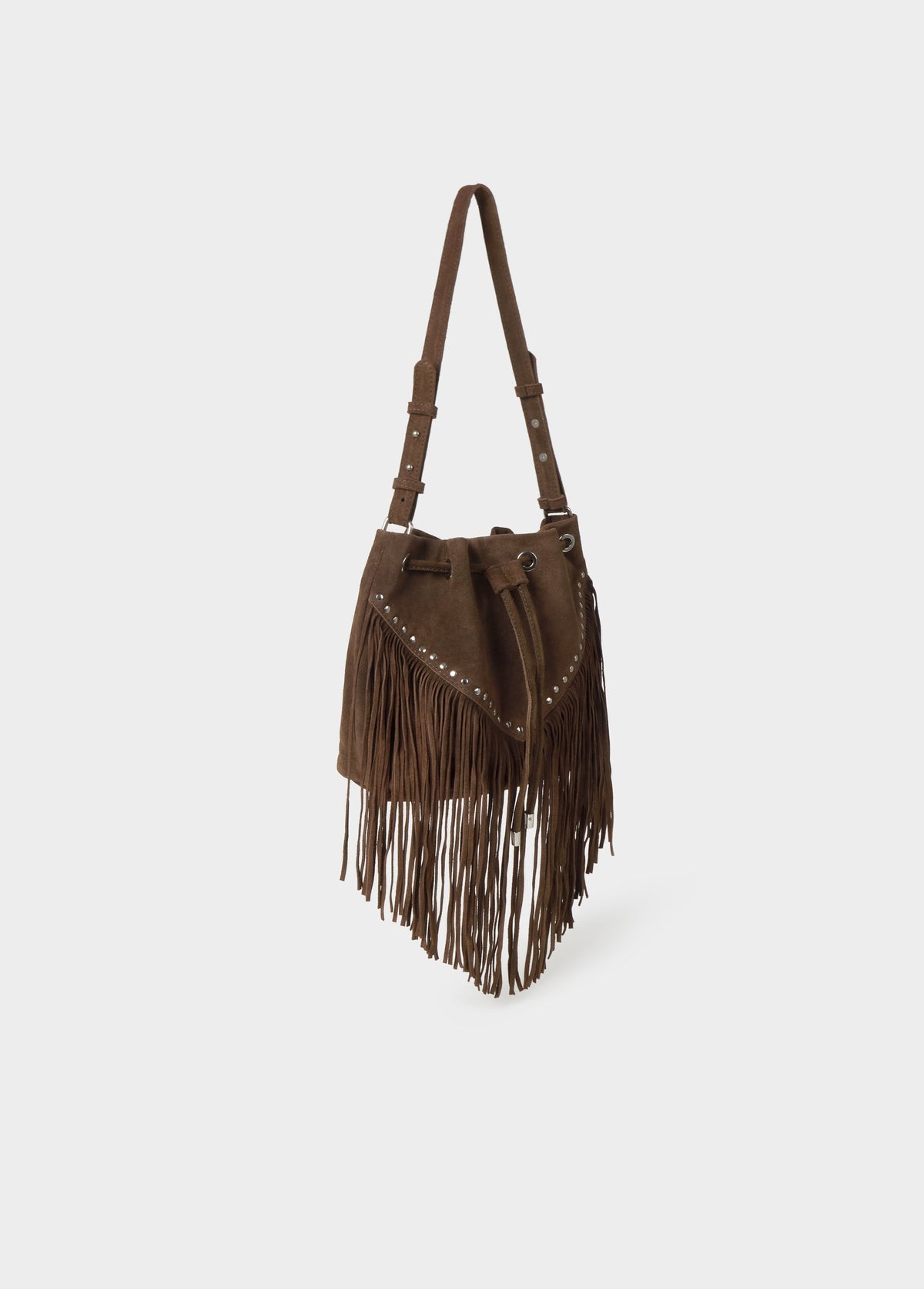 Bolso saco flecos