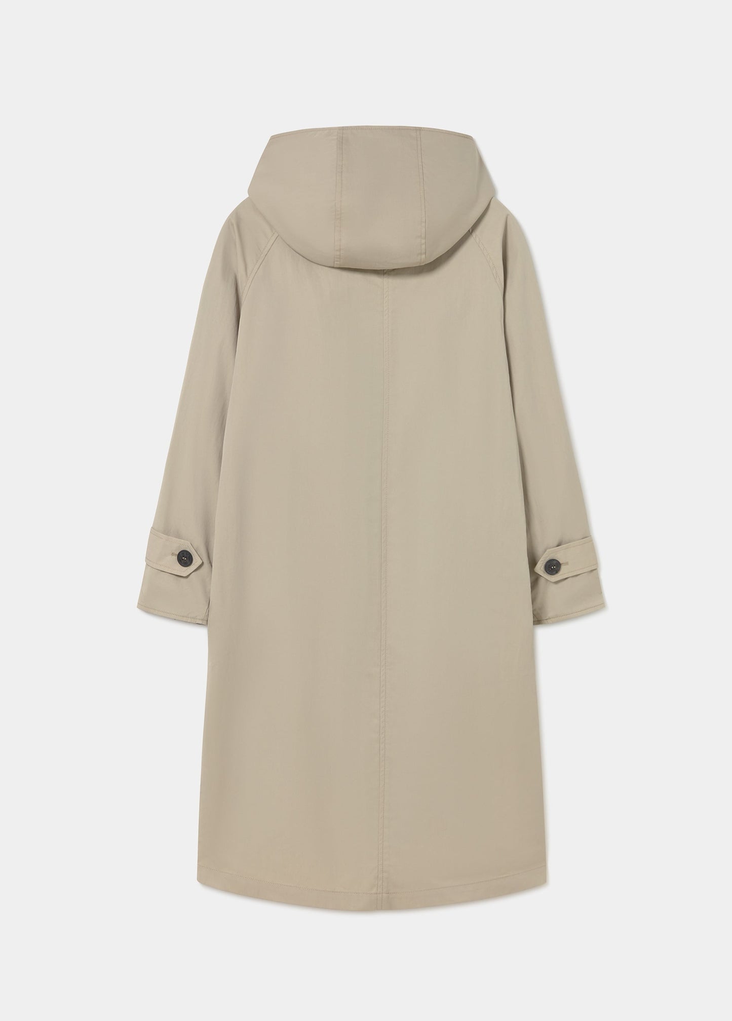 Gabardina larga capucha
