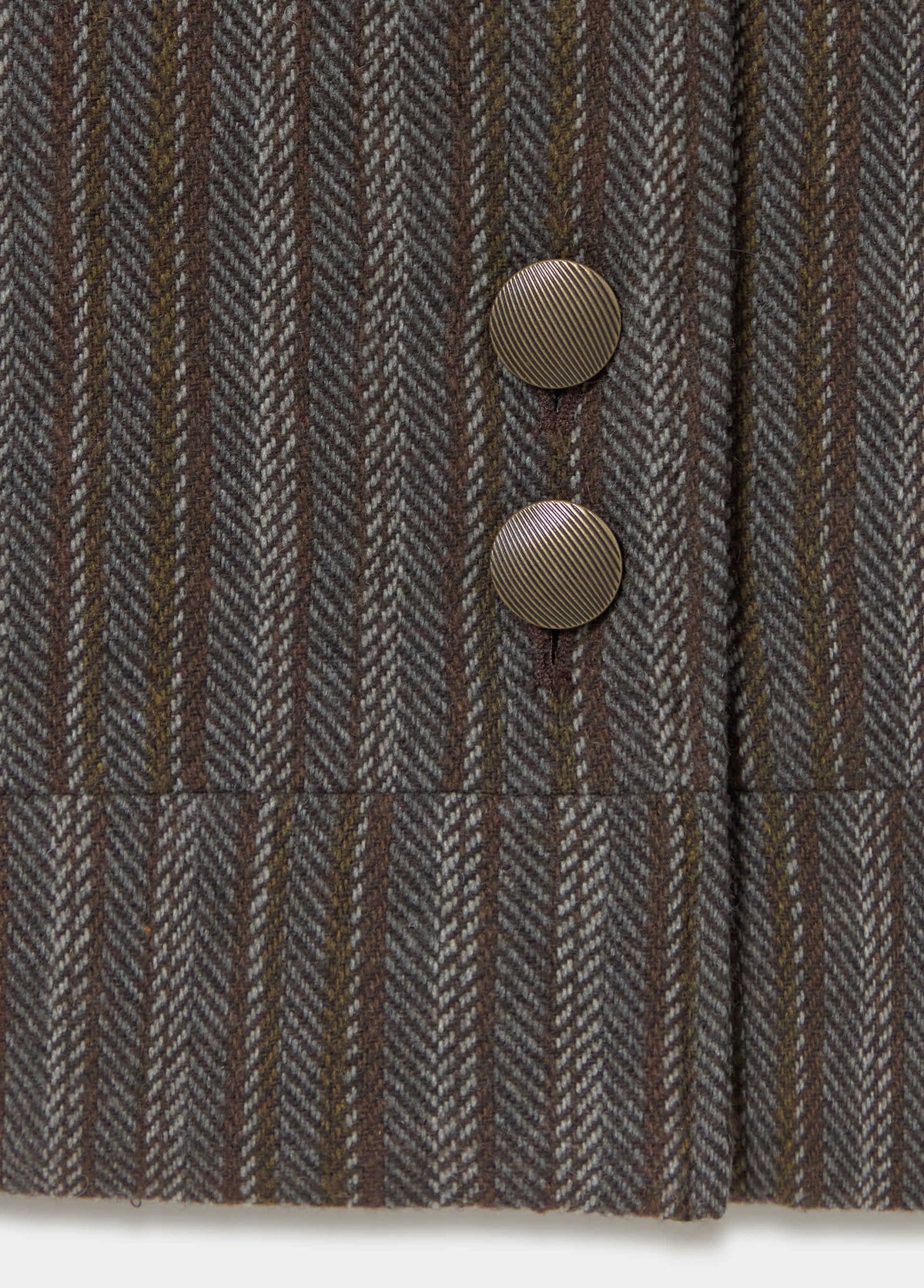 Chaqueta paño abotonada rayas