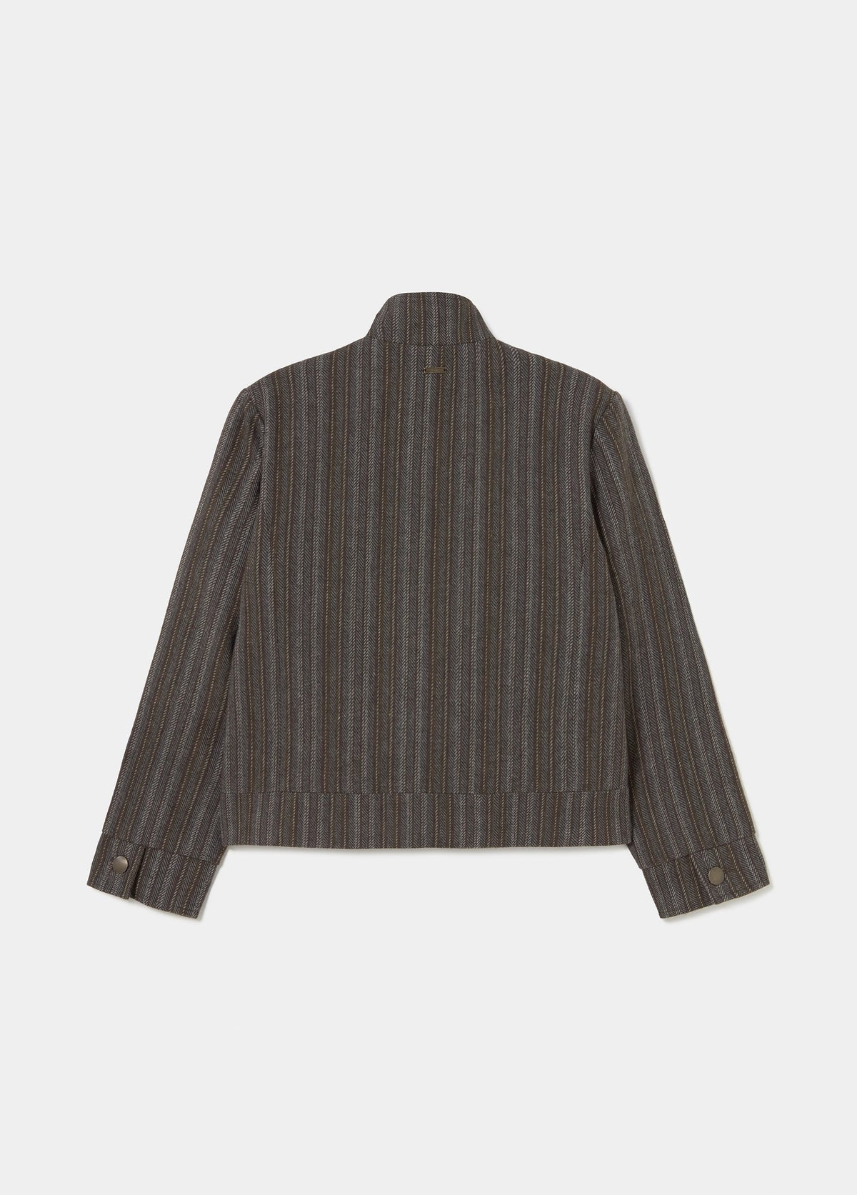 Chaqueta paño abotonada rayas