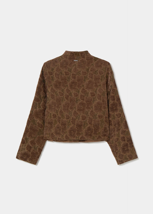 Chaqueta corta flores