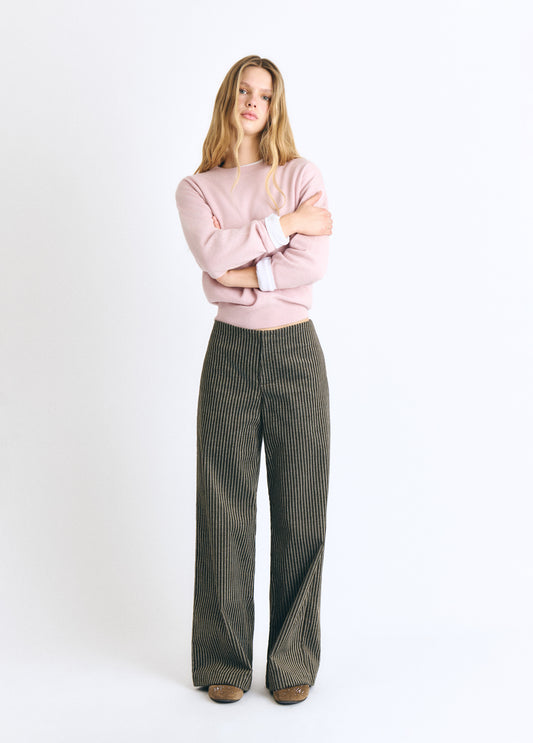 Pantalón pana rayas