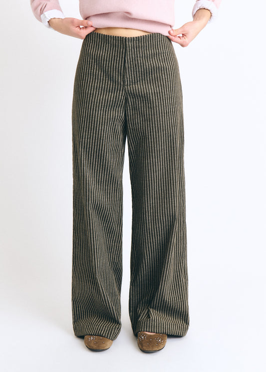 Pantalón pana rayas