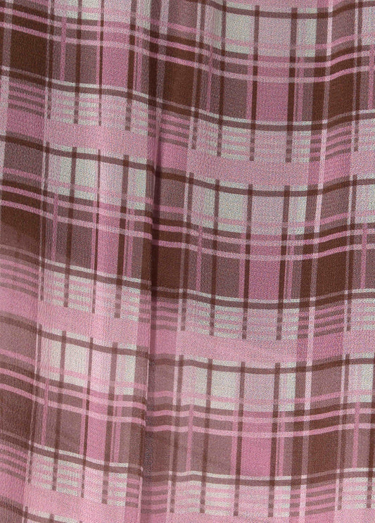 Pantalón largo bombacho cuadros