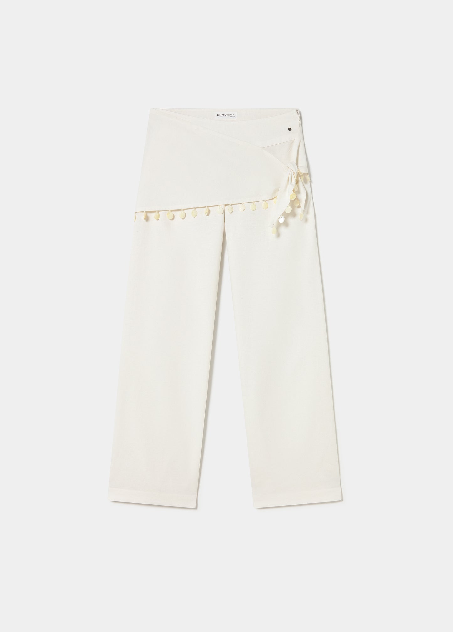Pantalón pareo detalle concha