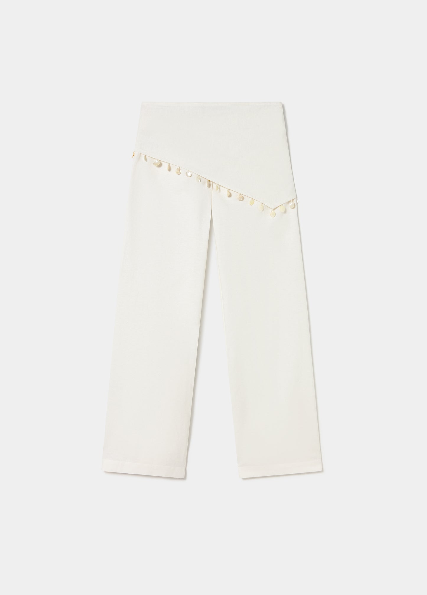 Pantalón pareo detalle concha