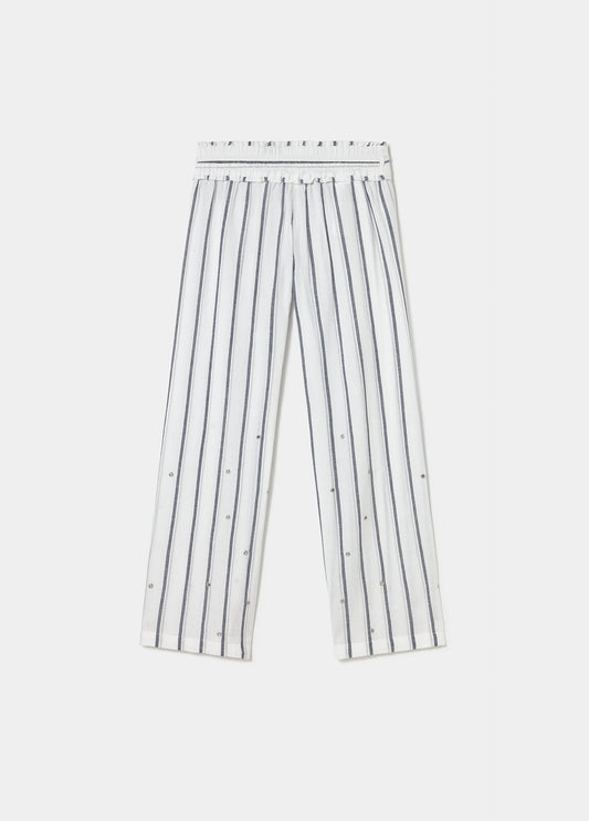 Pantalón largo rayas lurex