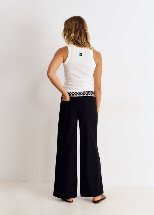 Pantalón largo cintura espejos
