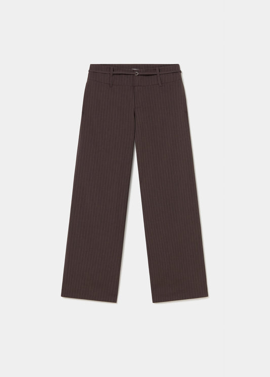Pantalón raya diplomática cintura ancha