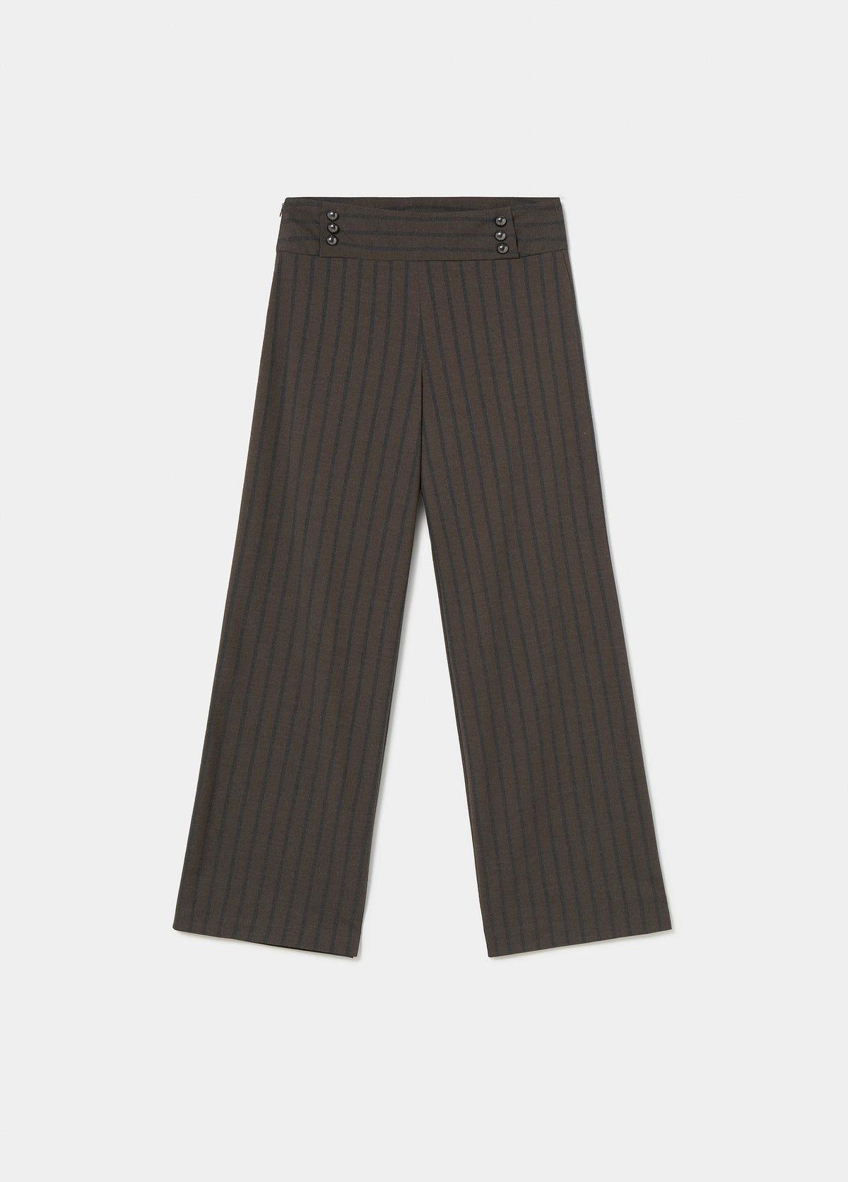 Pantalón cinturilla ancha rayas
