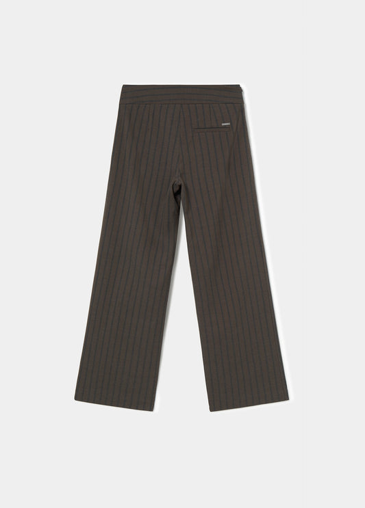 Pantalón cinturilla ancha rayas