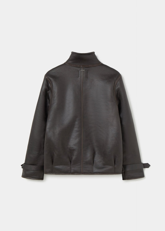 Cazadora biker doblefaz efecto piel