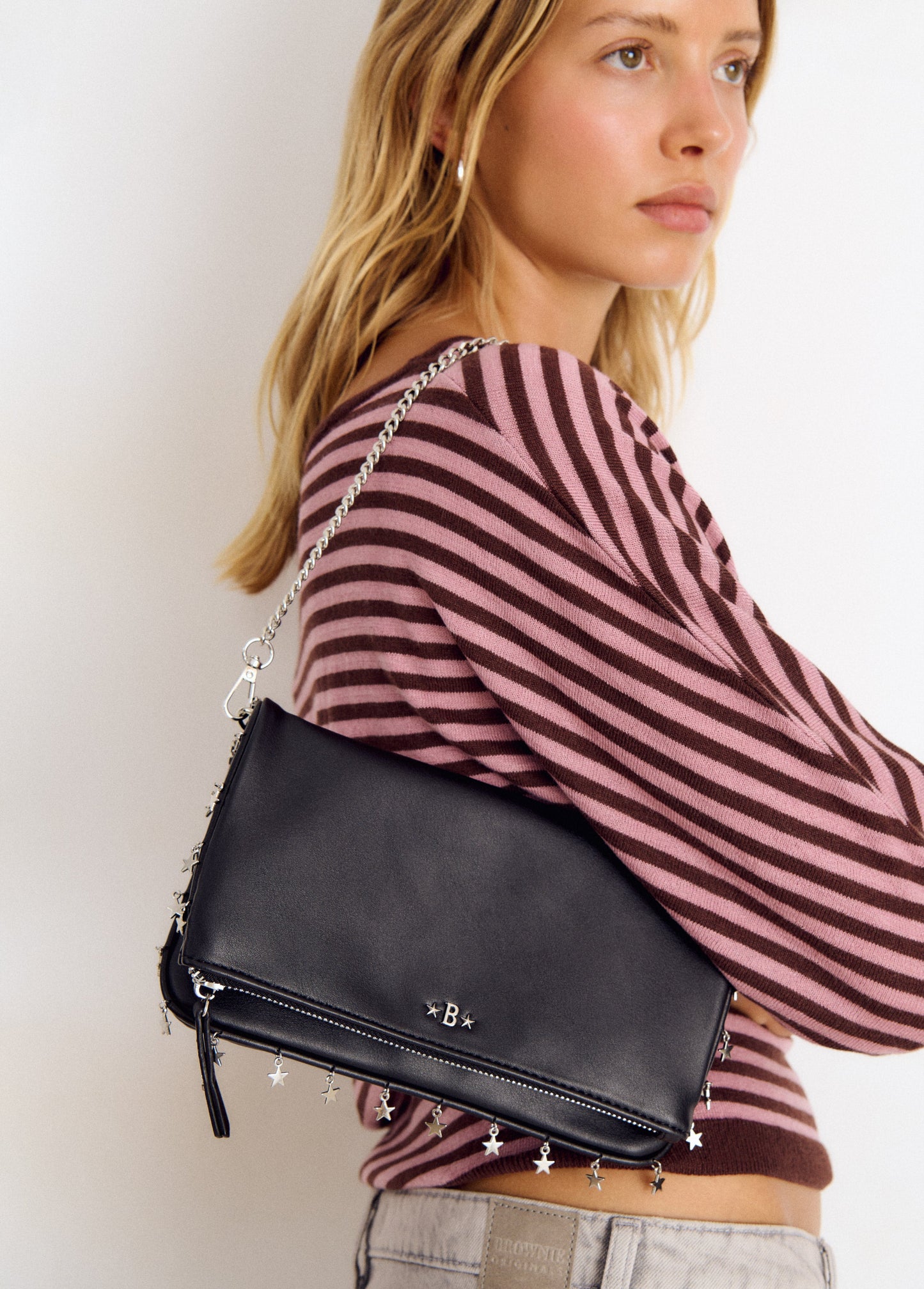 Bolso solapa estrellitas