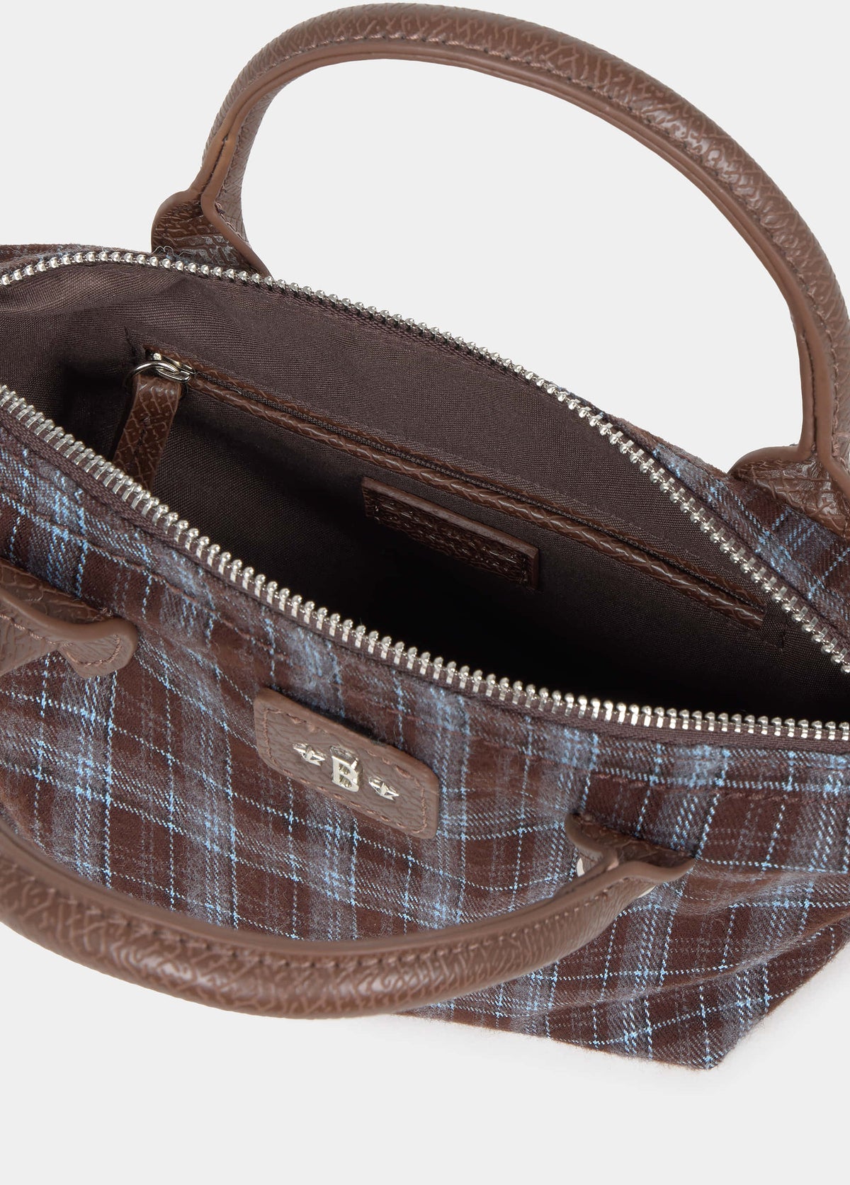 Bolso pequeno shopper cuadros